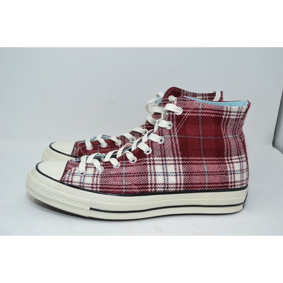 Converse Chuck Taylor All Star 70 Hi Red White Plaid Pack W13.5/ M 11.5 -162403C - Picture 4 of 16